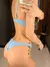 Mulheres Biquíni Tanga em Forma de V, Sexy Ribbed Swimwear, High Cut Swimsuit,