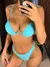 Imagem do Nova sexy v-bar underwired sutiã push-up biquíni feminino roupa de banho femin
