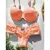 Biquíni feminino sexy com estampa de folhas, maiô feminino, roupa de banho, ta - loja online