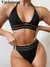 Imagem do Sexy Halter com nervuras maiô feminino, maiô feminino, biquíni de cintura alt