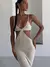Vestido maxi criptográfico sem encosto feminino, cinta de espaguete, vestido de - loja online