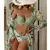 Biquínis sexy e conjunto de capas femininas, roupa de banho estampada, maiô de - Vitrine Shop - Utilidades