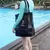 Grande bolsa de malha transparente de camada dupla para mulheres, alta capacidad - loja online