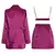 Twotwinstyle casual conjunto de três peças para as mulheres com decote em v se - comprar online
