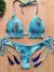 RUOTONGSEPT-Conjunto sexy de biquíni estampado para mulheres, maiô, bandagem,