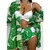 Imagem do Biquínis sexy e conjunto de capas femininas, roupa de banho estampada, maiô de
