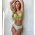 Biquínis sexy e conjunto de capas femininas, roupa de banho estampada, maiô de na internet