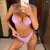 Nova sexy v-bar underwired sutiã push-up biquíni feminino roupa de banho femin na internet