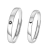 2Pçs Alianças Para Casal De Sol E Lua / Casamento Conjunto Para Him E Ela - Vitrine Shop - Utilidades