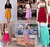 Saia feminina midi plissada lisa moda feminina