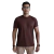 Camiseta masculina clássica manga curta gola careca meia malha pes marrom - comprar online