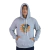 Agasalho masculino Game Over Skull moletom cinza mescla claro - comprar online