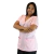 Camisa feminina de serviço gola V na internet