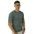 Camiseta masculina recorte com vivo manga curta cacharrel cinza chumbo na internet