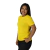 Camiseta feminina fit manga curta gola mesmo tecido cacharrel amarelo na internet