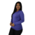 Camiseta feminina fit gola v manga longa dry plus azul royal na internet