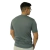 Camiseta masculina recorte com vivo manga curta cacharrel cinza chumbo - Personal Confecções