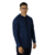 Camiseta masculina com capuz manga longa meia malha pv azul marinho - Personal Confecções