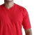 Camiseta masculina manga curta decote v algodão fio 30 vermelho - Personal Confecções