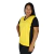 Camiseta feminina fit gola V manga curta gola pronta recorte lateral frontal - Personal Confecções