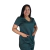 Camisa feminina de serviço hospitalar oxford verde musgo na internet