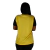Camiseta feminina fit gola V manga curta gola pronta recorte lateral frontal - loja online