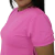 Camiseta feminina gola e punho mesmo tecido manga curta - loja online