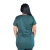 Camisa feminina de serviço hospitalar oxford verde musgo - loja online