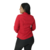Camisa feminina social manga longa tecido oxfordine vermelho - loja online