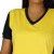 Imagem do Camiseta feminina fit gola V manga curta gola pronta recorte lateral frontal