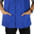 Camisa masculina de serviço com bolso com recorte manga curta