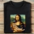 Camiseta Básica Monalisa com o Gato - comprar online