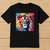 Camiseta Básica Pop Art Leão na internet