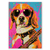 Placa Decorativa MDF A3 Pop Art Punk Rock Cães - Rakkan