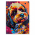 Imagem do Placa Decorativa MDF A3 Pop Art Punk Rock Cães