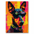 Imagem do Placa Decorativa MDF A3 Pop Art Punk Rock Cães