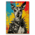 Placa Decorativa MDF A3 Pop Art Punk Rock Cães