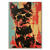 Imagem do Placa Decorativa MDF A3 Pop Art Punk Rock Cães