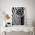 Quadro Decorativo A2 Floral Branco e Preto Moldura Tradicional - comprar online