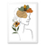Quadro Decorativo A3 Mulheres e Flores Boho Moldura Tradicional na internet