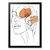 Quadro Decorativo A3 Boho Mulheres e Flores Moldura Tradicional - comprar online