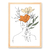 Quadro Decorativo A3 Boho Mulheres e Flores Moldura Tradicional - Rakkan
