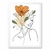 Quadro Decorativo A3 Boho Mulheres e Flores Moldura Tradicional - Rakkan