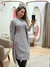 Vestido com Kimono - Cinza