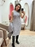 Vestido com Kimono - Cinza - comprar online