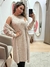 Vestido com Kimono - Areia na internet
