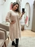 Vestido com Kimono - Areia
