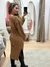 Vestido Rafaeli Mousse Midi - Cor Mocca Mousse - Nunna