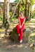Conjunto Melinda vermelho - Kallikids - Moda blogueirinha infanto juvenil