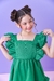 Vestido Mia Verde Bandeira - Kallikids - Moda blogueirinha infanto juvenil